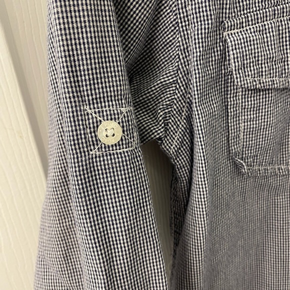 PD&C style button up shirt pearl style buttons size 10 - Picture 3 of 6